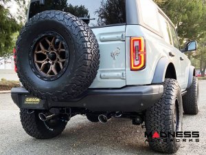 Ford Bronco Performance Exhaust System - Cat Back - Dual Exit - Gibson - 2.5" - Polished Tips