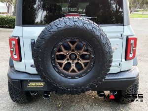 Ford Bronco Performance Exhaust System - Cat Back - Dual Exit - Gibson - 2.5" - Polished Tips