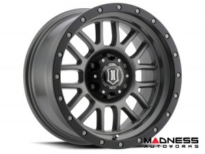 Ford Bronco Custom Wheels (1) - Alpha - Titanium - 17 X 8.5 / 6 x 5.5 / 0 / 4.75" - Icon 