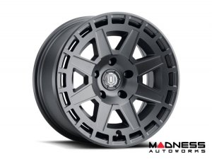 Ford Bronco Custom Wheels (1) - Compass - Satin Black - 17 X 8.5 / 6 x 5.5 / 0 / 4.75" - Icon 