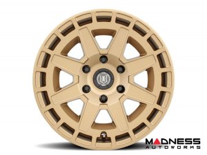 Ford Bronco Custom Wheels (1) - Compass - Satin Brass - 17 X 8.5 / 6 x 5.5 / 0 / 4.75" - Icon 