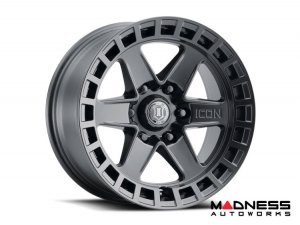 Ford Bronco Custom Wheels (1) - Raider - Satin Black - 17 X 8.5 / 6 x 5.5 / 0 / 4.75" - Icon 