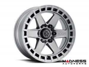 Ford Bronco Custom Wheels (1) - Raider - Titanium - 17 X 8.5 / 6 x 5.5 / 0 / 4.75" - Icon 