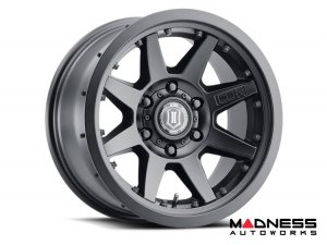 Ford Bronco Custom Wheels (1) - Rebound Pro - Satin Black - 17 X 8.5 / 6 x 5.5 / 0 / 4.75" - Icon 
