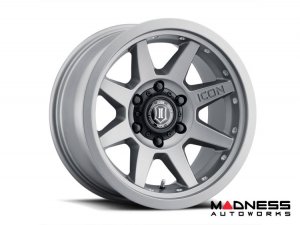Ford Bronco Custom Wheels (1) - Rebound Pro - Titanium - 17" X 8.5 / 6 X 5.5 / 0MM / 4.75" BS - Icon 