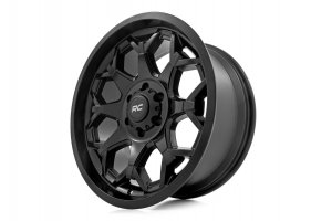 Custom Wheel 80 Series - One-Piece - Semi Gloss Black | 20x10 | 6x135 | -25mm - Rough Country 