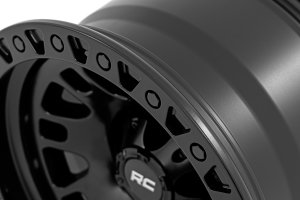 Custom Wheel 82 Series Wheel - One-Piece - Semi Gloss Black | 18x9 | 6x135 | 0mm - Rough Country