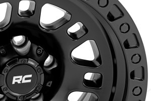 Custom Wheel 82 Series Wheel - One-Piece - Semi Gloss Black | 18x9 | 6x135 | 0mm - Rough Country