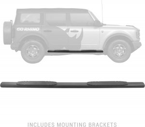 Ford Bronco OE Extreme Brackets - Go Rhino - 4in 1000 Series Complete Kit - 2021