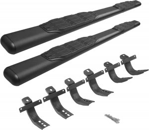 Ford Bronco Sidestep + Brkts - Go Rhino - 1000 Series Tex Blk - 2021