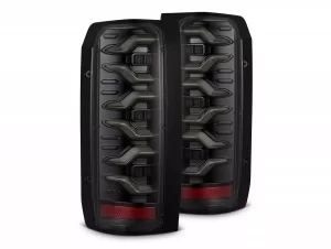 Ford Bronco Classic Tail Lights - AlphaRex - Luxx-Series - Alpha-Black - `87-`96