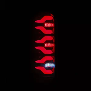 Ford Bronco Classic Tail Lights - AlphaRex - Luxx-Series - Black Red - `87-`96