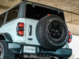 Ford Bronco Tail Lights - AlphaRex - Nova-Series, Alpha-Black - Black - `21-`24