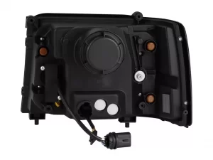 Ford Bronco Classic Headlights - AlphaRex - LUXX-Series - Black - `92-`96