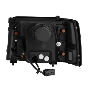 Ford Bronco Classic Headlights - AlphaRex - NOVA-Series - Black - `92-`96