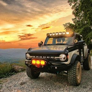 Ford Bronco Gravity LED Pro6 Wide-40 2-Light System Ditch Light Kit - KC HiLiTES - 2021