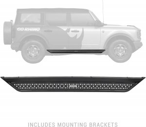 Ford Bronco Dominator Extreme D6 SideSteps Complete Kit - Go Rhino - 2021