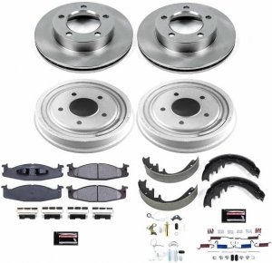 Ford Bronco Classic Autospecialty Drum Kit - Front + Rear - PowerStop - `94-`96