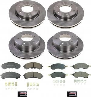 Ford Bronco Autospecialty Brake Kit - Front + Rear - PowerStop - OE Stock Replacement Low-Dust Ceramic - 2021