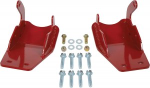 Ford Bronco Skid Plates - Rear - Rancho - Lower Control Arm Glide - Red - `21-`22 Ford Bronco Skid Plates - Rear - Rancho - Lower Control Arm Glide - Red - `21-`22