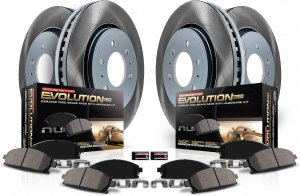 Ford Bronco Rotor Kits - Front + Rear - PowerStop - Semi-Coated - `21-`23