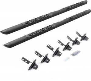 Ford Bronco Side Steps - Side - Go Rhino - Vertex V3 - Black - `21-`24