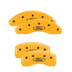 Ford Bronco Sport Caliper Covers - Front & Rear - MGP - Yellow - 2021