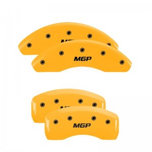 Ford Bronco Sport Caliper Covers - Front + Rear - MGP - 4 Logo - Yellow - 2021
