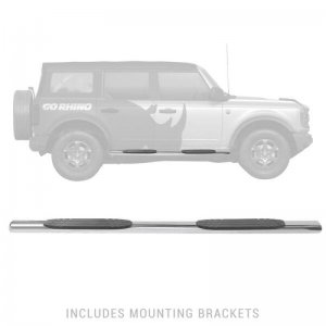 Ford Bronco Side Steps - Rhino Steps - 1000 - SS - Go Rhino