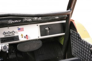 Ford Bronco Classic Glove Box - Tuffy Products - Security - Black - `66-`77