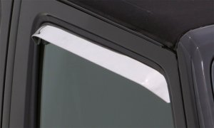 Ford Bronco Classic Ventshade Window Deflectors - Front - AVS - Stainless - `78-`79