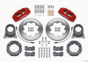 Ford Bronco Classic Brake Kit - Front - Wilwood - Dynapro 6 - Red - `66-`75