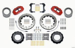 Ford Bronco Classic Brake Kit - Front - Wilwood - Narrow Superlite 4R - Red - `76-`77