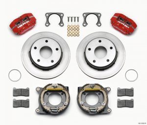 Ford Bronco Classic Brake Kit - Rear - Wilwood - Wilwood Dynapro - Red - `65-`77