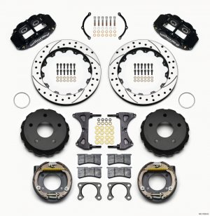 Ford Bronco Classic Brake Kit - Rear - Wilwood - Narrow Superlite 4R Drilled - `65-`77
