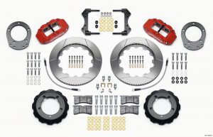 Ford Bronco Classic Brake Kit - Front - Wilwood - Narrow Superlite 4R - Red - `76-`77