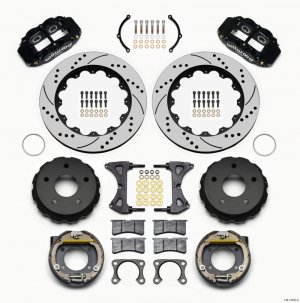 Ford Bronco Classic Brake Kit - Rear - Wilwood - Superlite 4R Drilled - `65-`75