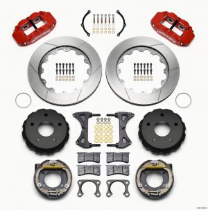 Ford Bronco Classic Brake Kit - Rear - Wilwood - Superlite - Red - `65-`75