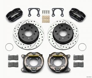 Ford Bronco Classic Brake Kit - Rear - Wilwood - Dynapro, Drilled - `65-`77