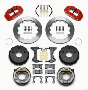 Ford Bronco Classic Brake Kit - Rear - Wilwood - Superlite - Red - `65-`77