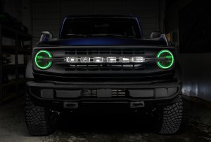 Ford Bronco Headlight Halo Kit - ORACLE Lighting - ColorSHIFT w/ BC1 Controller - `21-`23