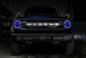 Ford Bronco Headlight Halo Kit - ORACLE Lighting - ColorSHIFT w/ BC1 Controller - `21-`23