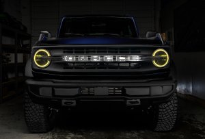 Ford Bronco Headlight Halo Kit - ORACLE Lighting - ColorSHIFT w/ BC1 Controller - `21-`23