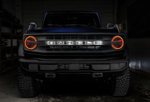 Ford Bronco Headlight Halo Kit - ORACLE Lighting - ColorSHIFT w/ BC1 Controller - `21-`23