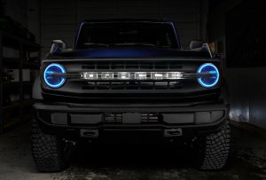 Ford Bronco Headlight Halo Kit - ORACLE Lighting - ColorSHIFT w/ BC1 Controller - `21-`23