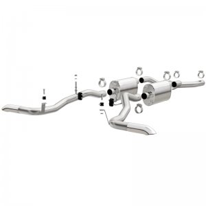 Ford Bronco Classic Catback Exhaust - Rear - Magnaflow - Street Series - Polished - 4.7L - `66-`67