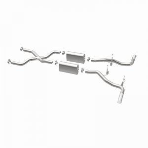 Ford Bronco Classic Catback Exhaust - Rear - Magnaflow - Street Series - Polished - 4.7L - `66-`67