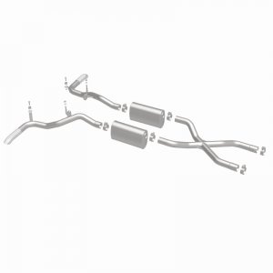 Ford Bronco Classic Catback Exhaust - Rear - Magnaflow - Street Series - Polished - 4.7L - `66-`67