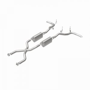 Ford Bronco Classic Catback Exhaust - Rear - Magnaflow - Street Series - Polished - 4.7L - `66-`67