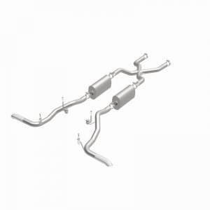 Ford Bronco Classic Catback Exhaust - Rear - Magnaflow - Street Series - Polished - 4.7L - `66-`67